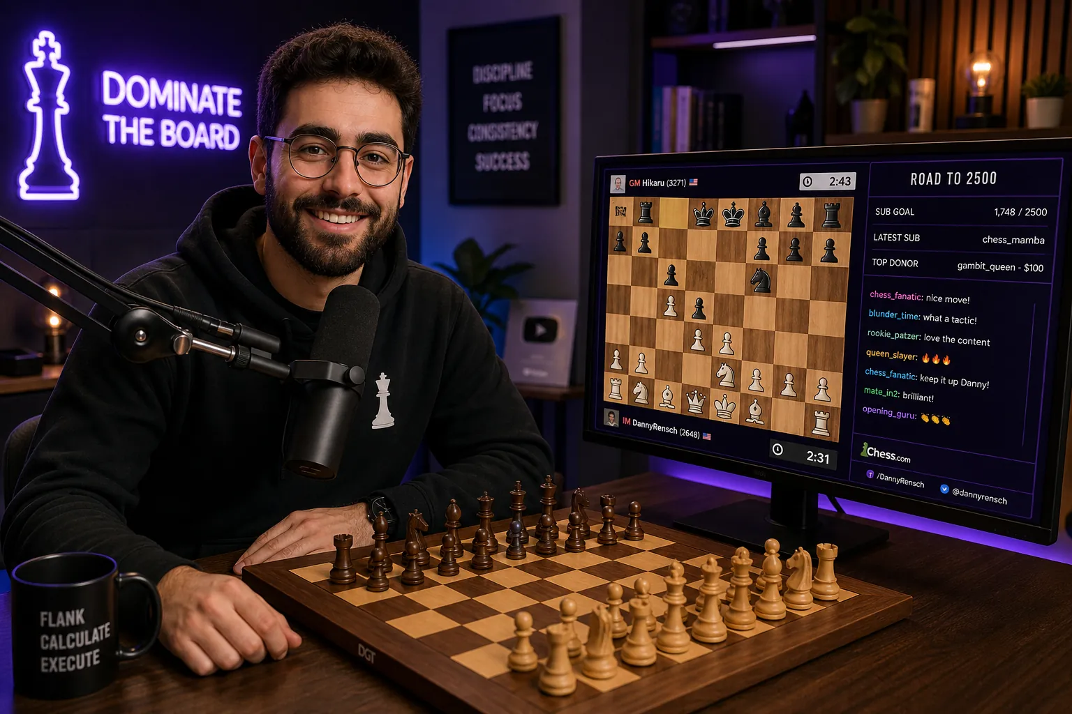 Creator streaming chess