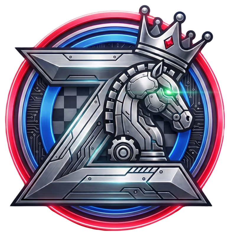 zonChess metallic knight emblem